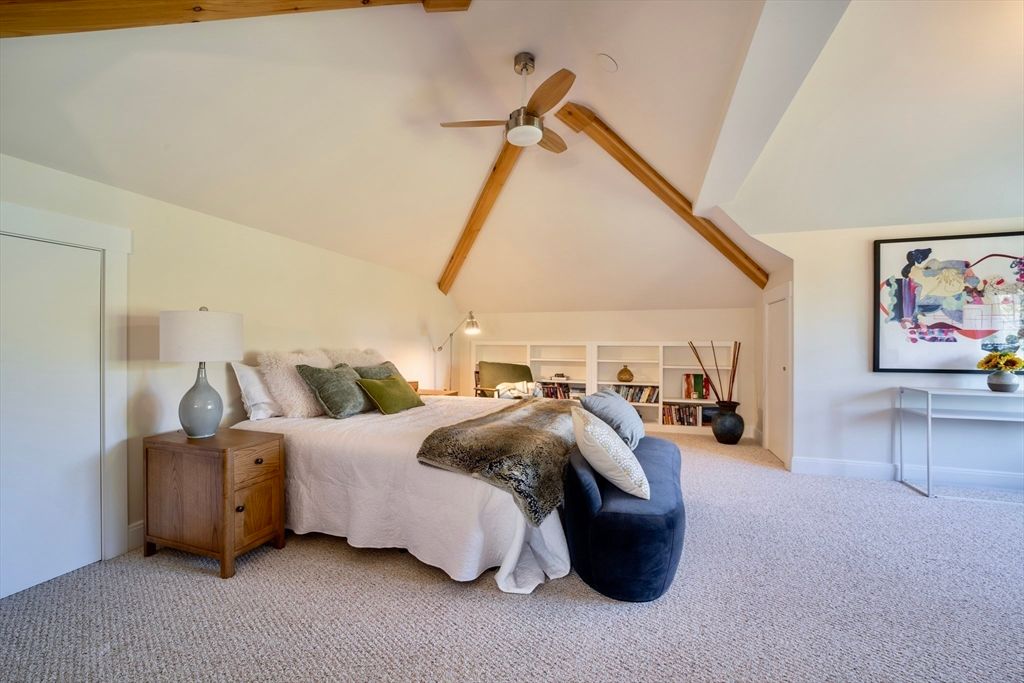Bedroom, Interior, Wooden Beams