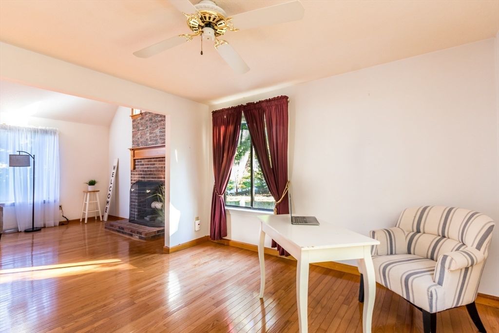 Fireplace, Interior, Wood Texture Flooring