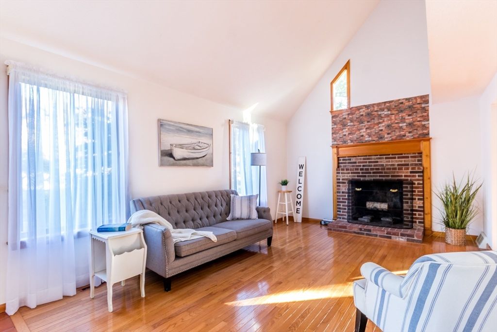 Fireplace, Interior, Wood Texture Flooring