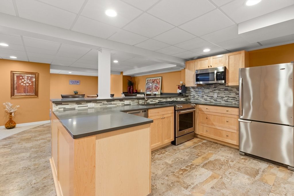 Interior, Kitchen, Recessed Lighting, Stainless Steel Appliances