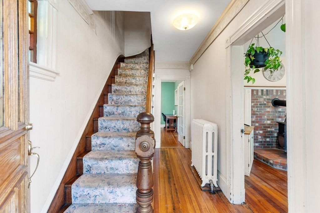 Interior, Stone Walls, Wood Texture Flooring