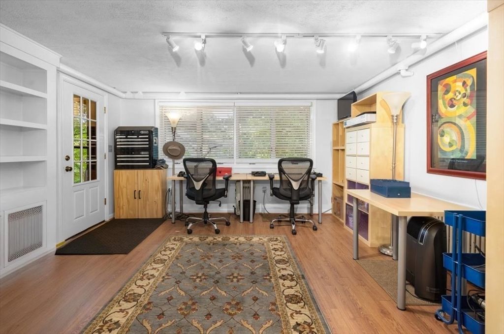 Home Office, Interior, Wood Texture Flooring