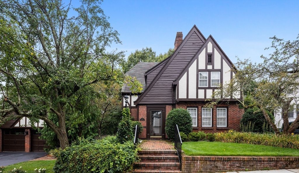 Exterior, Facade, Brick Facade, Tudor Revival