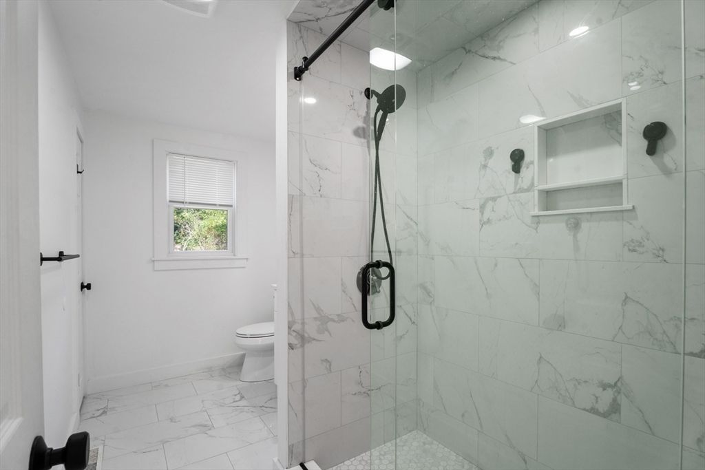 Bathroom, Glass Shower, Interior, Marble, Marble Walls