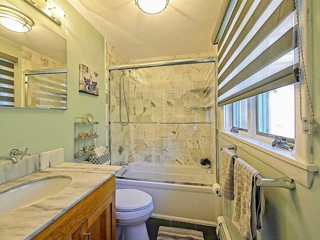 Bathroom, Glass Shower, Interior, Marble Walls