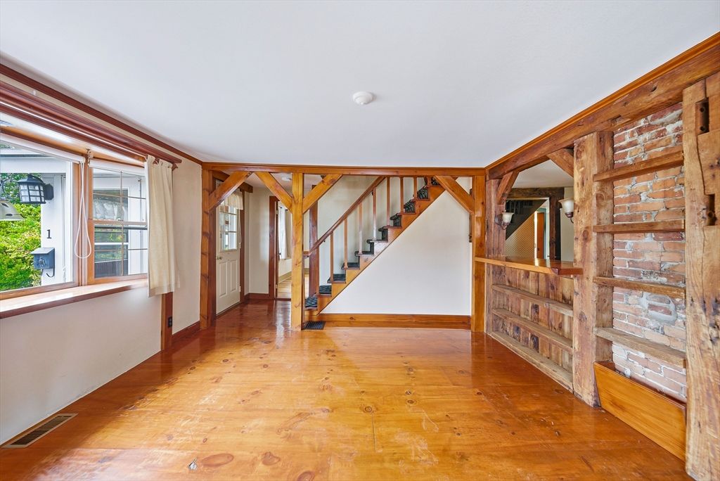 Empty room, Interior, Wood Texture Flooring, Wooden Walls