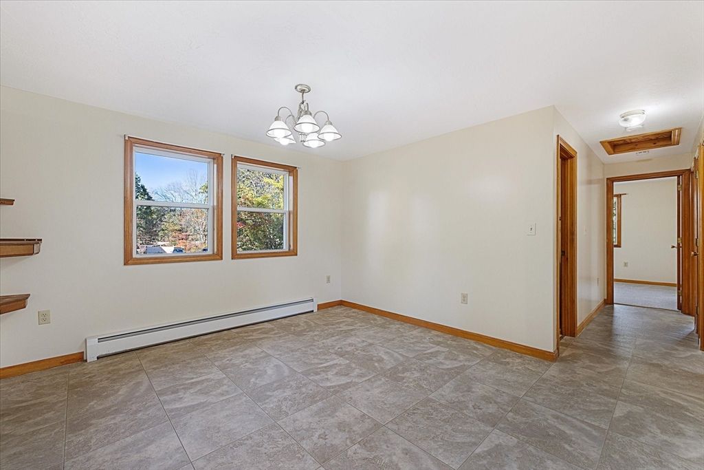 Chandelier, Empty room, Interior