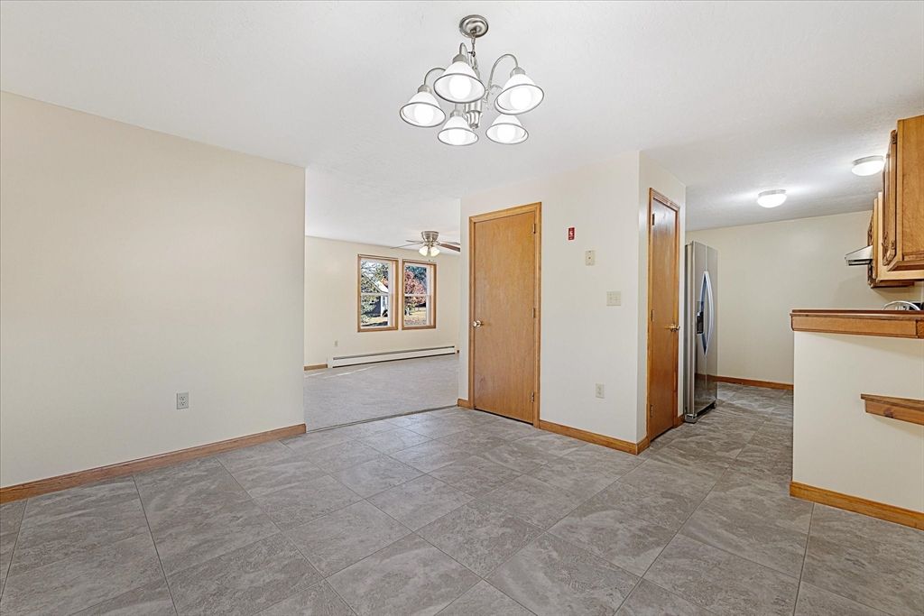 Chandelier, Empty room, Interior