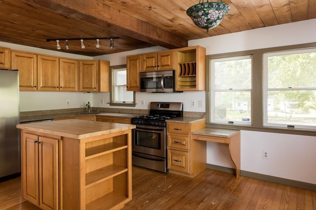 Interior, Kitchen, Wooden Ceilings, Wood Texture Flooring