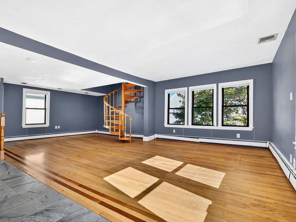 Empty room, Interior, Wood Texture Flooring