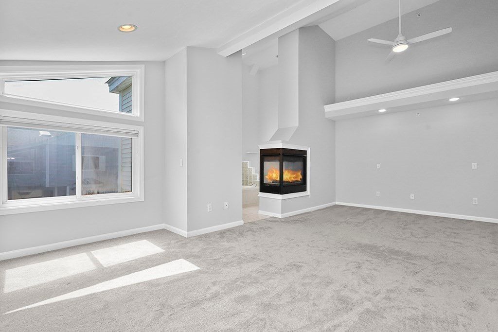Empty room, Fireplace, Interior, Recessed Lighting