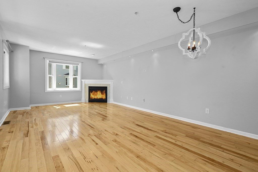 Empty room, Fireplace, Interior, Wood Texture Flooring