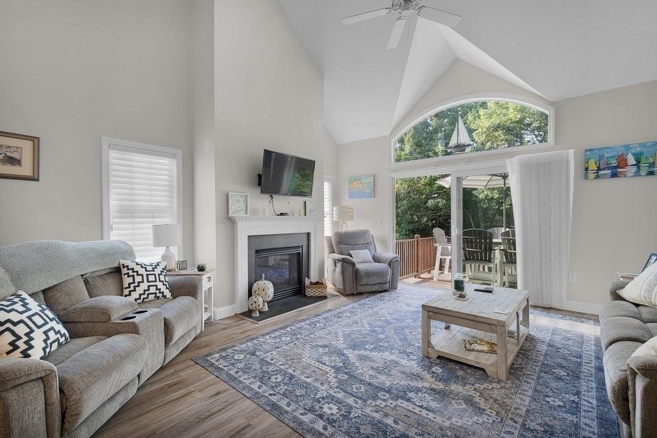 Fireplace, Interior, Living room, Wood Texture Flooring