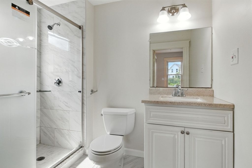 Bathroom, Glass Shower, Interior, Marble, Marble Walls