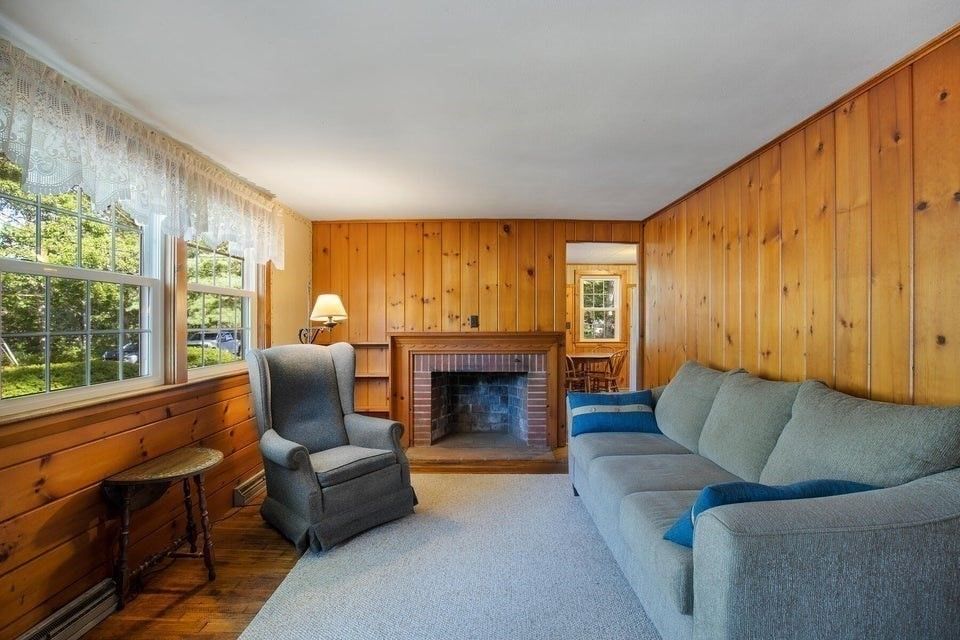 Fireplace, Interior, Living room, Wood Texture Flooring, Wooden Walls