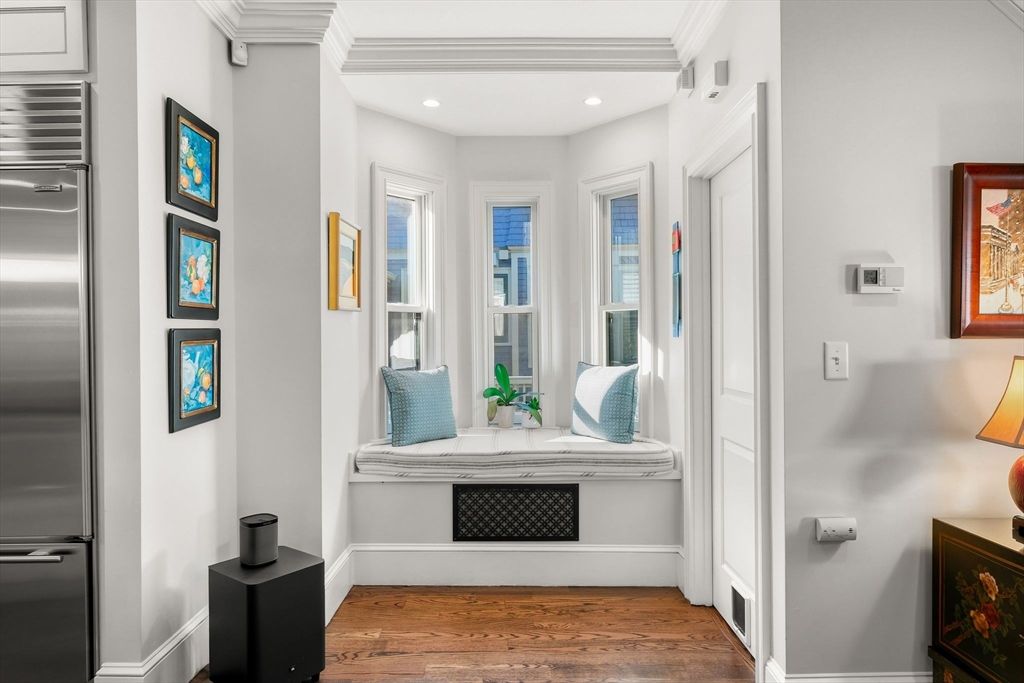 Interior, Recessed Lighting, Stainless Steel Appliances, Wood Texture Flooring