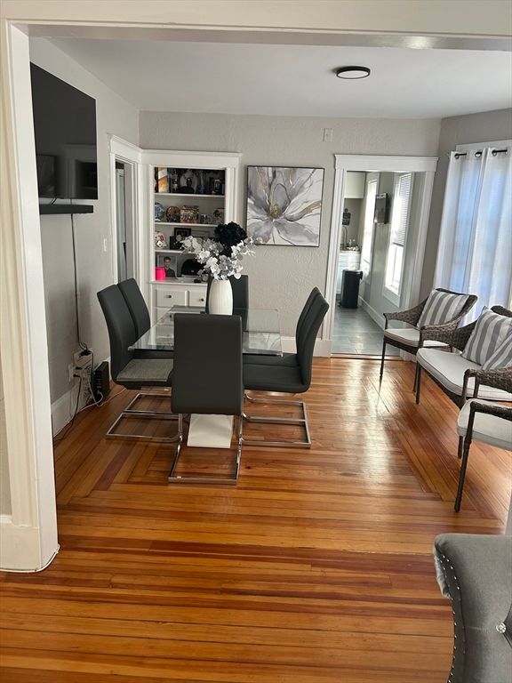 Dining room, Interior, Wood Texture Flooring