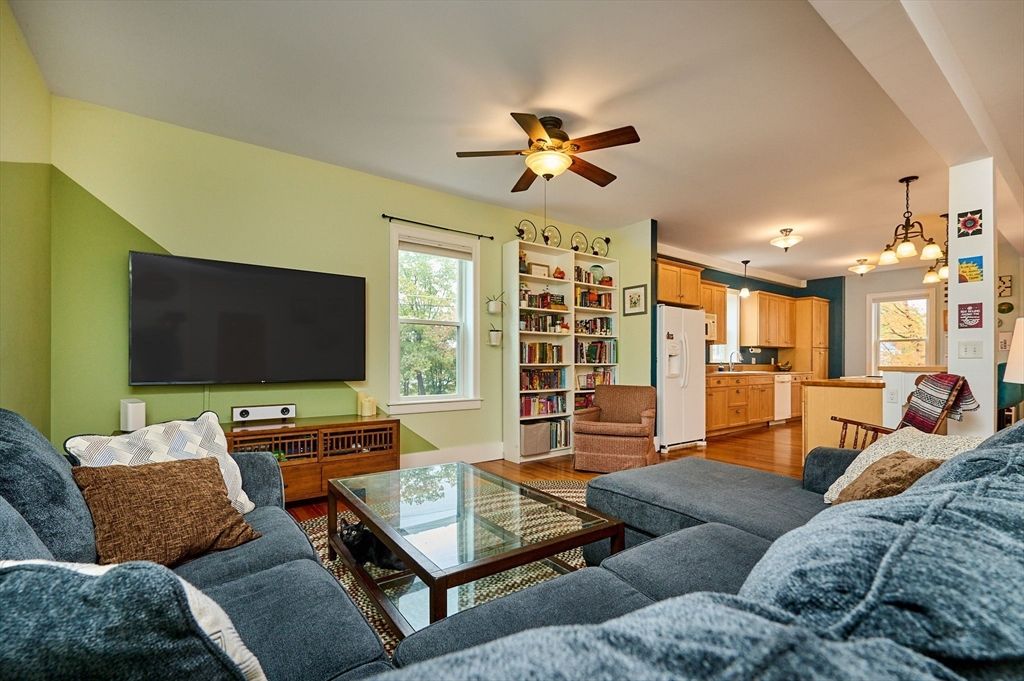 Interior, Kitchen, Living room, Wood Texture Flooring