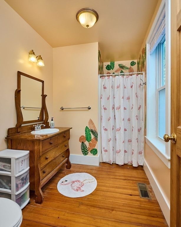 Bathroom, Interior, Wood Texture Flooring