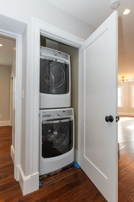 Interior, Recessed Lighting, Utility Closets, Washer, Wood Texture Flooring