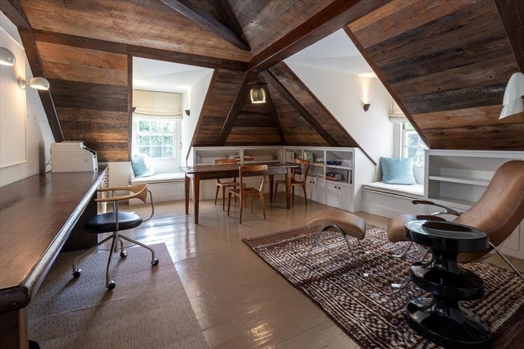 Home Office, Interior, Wooden Beams, Wooden Ceilings, Wooden Walls