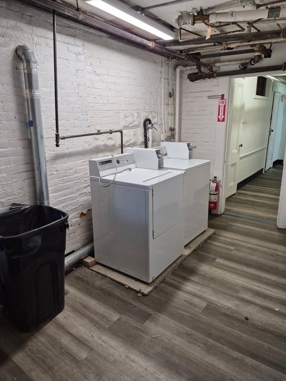 Interior, Stone Walls, Washer, Wood Texture Flooring