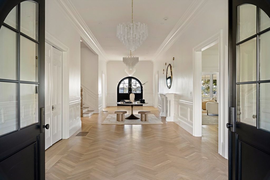 Chandelier, Interior, Wood Texture Flooring