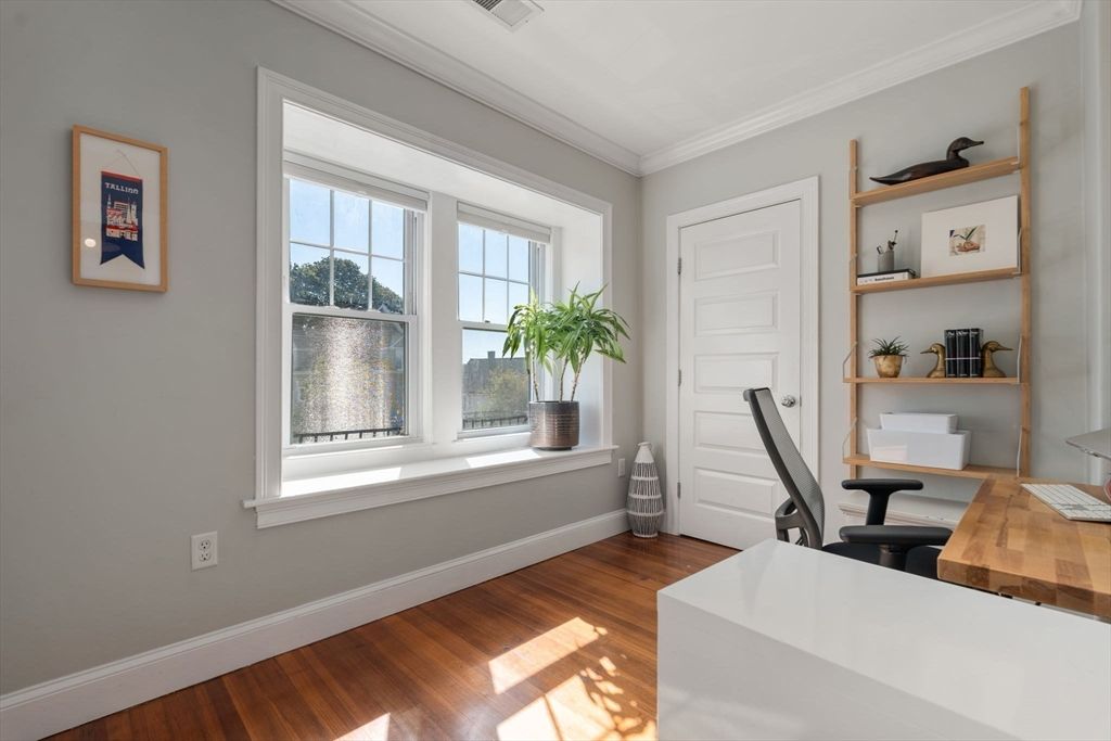 Home Office, Interior, Wood Texture Flooring