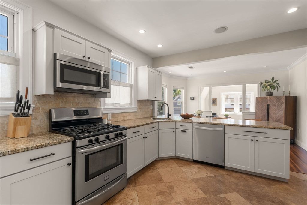 Interior, Kitchen, Recessed Lighting, Stainless Steel Appliances