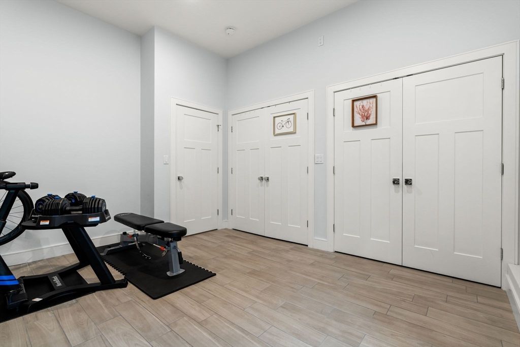 Fitness Equipment, Interior, Wood Texture Flooring