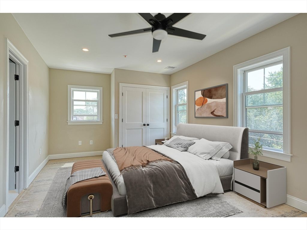 Bedroom, Interior, Recessed Lighting
