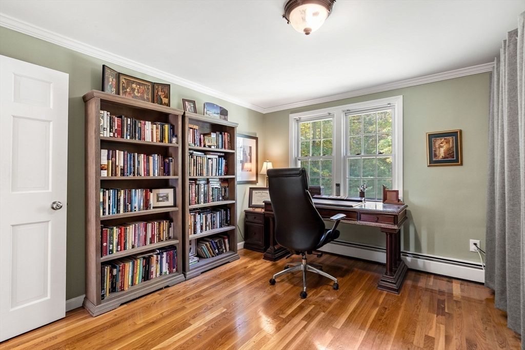 Home Office, Interior, Wood Texture Flooring