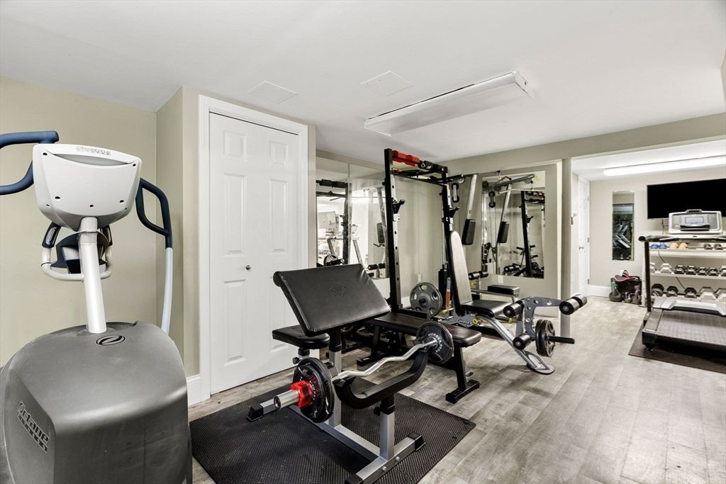 Fitness Equipment, Interior, Wood Texture Flooring