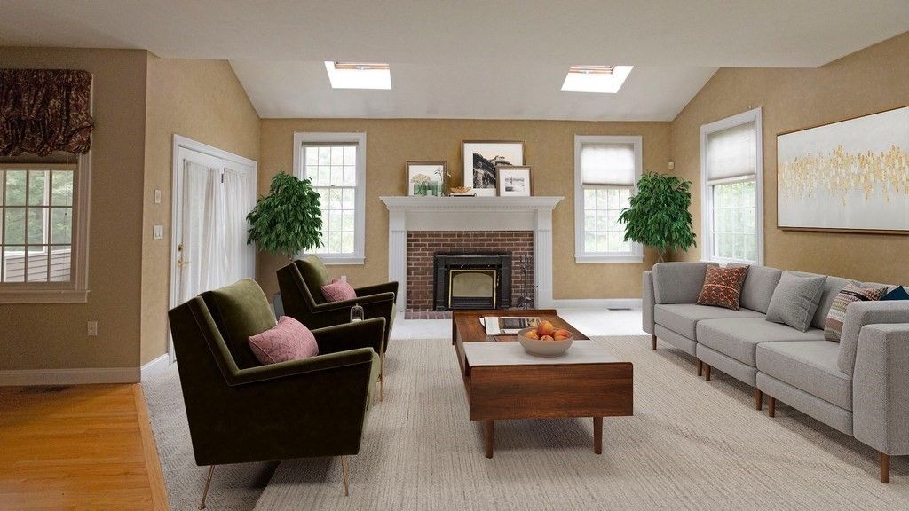 Fireplace, Interior, Living room, Wood Texture Flooring