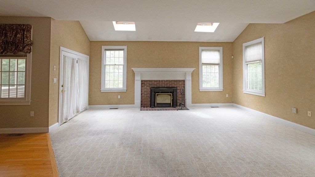Empty room, Fireplace, Interior, Wood Texture Flooring