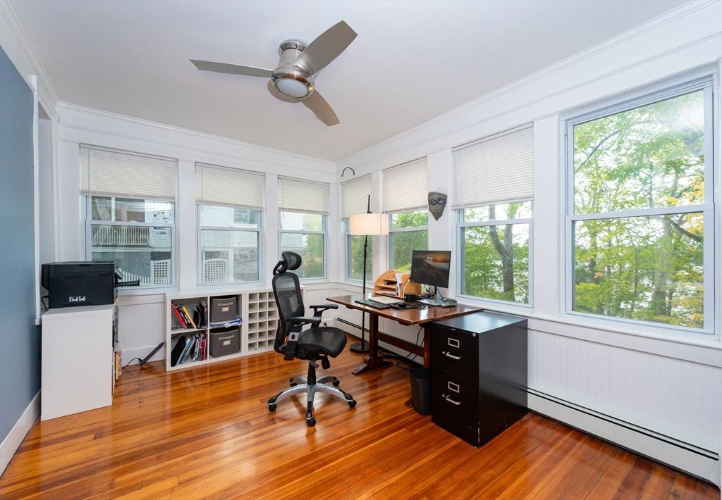 Home Office, Interior, Wood Texture Flooring