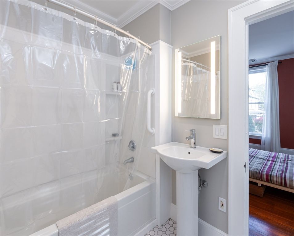 Bathroom, Interior, Wood Texture Flooring