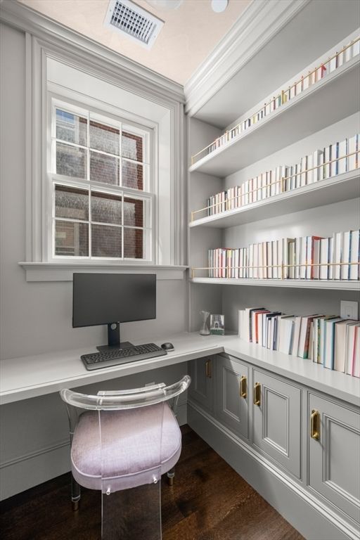 Home Office, Interior, Wood Texture Flooring