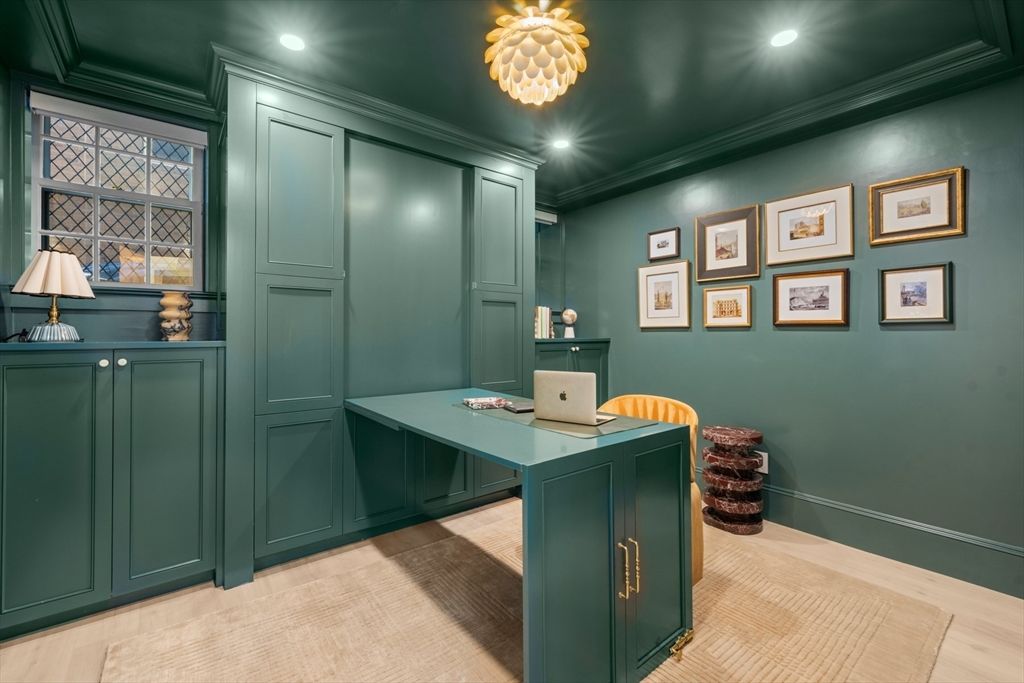 Home Office, Interior, Pendant Lights, Recessed Lighting