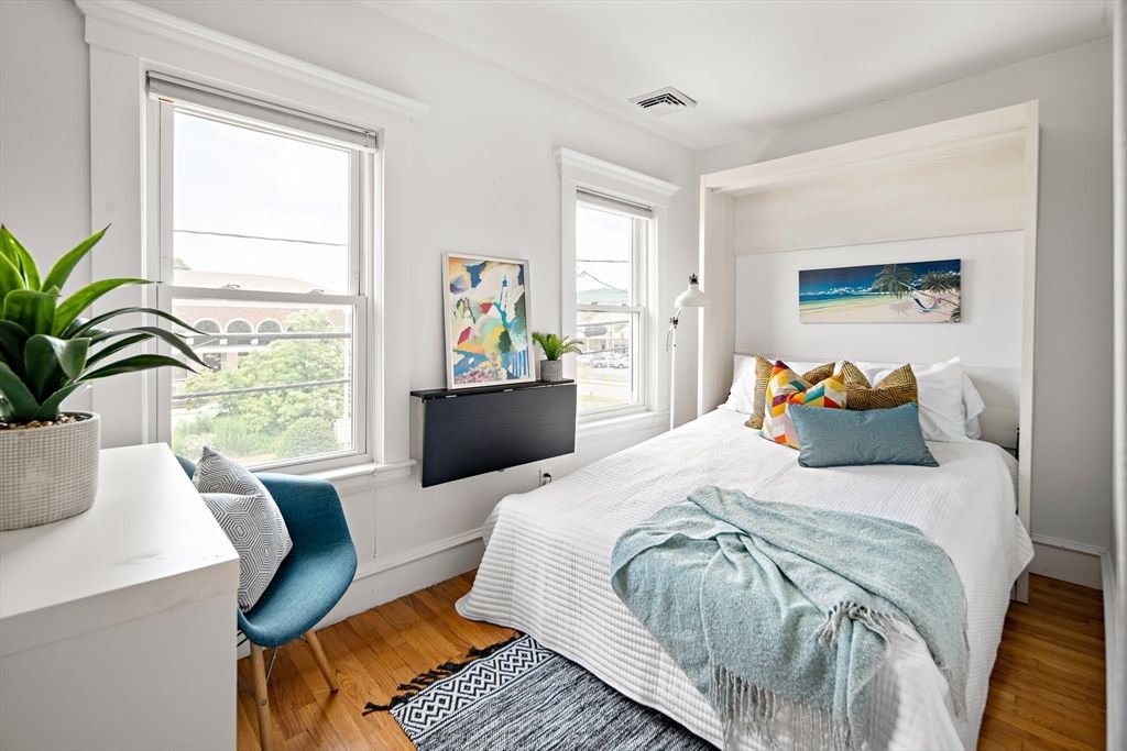 Bedroom, Home Office, Interior, Wood Texture Flooring