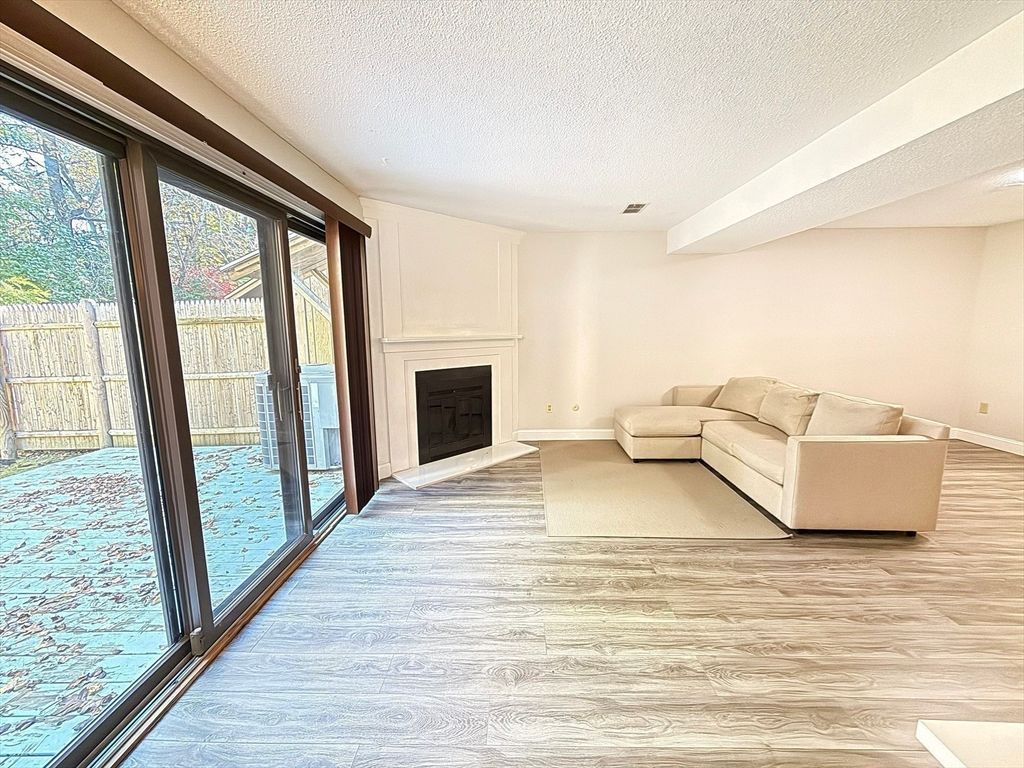 Fireplace, Interior, Living room, Wood Texture Flooring