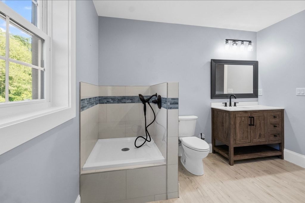 Bathroom, Interior, Wood Texture Flooring