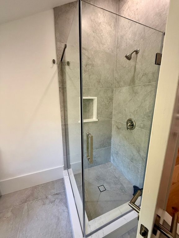 Bathroom, Glass Shower, Interior, Marble Walls