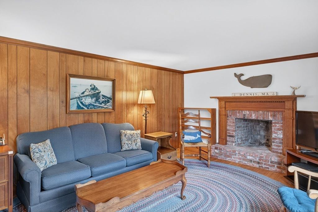 Fireplace, Interior, Living room, Wood Texture Flooring, Wooden Walls