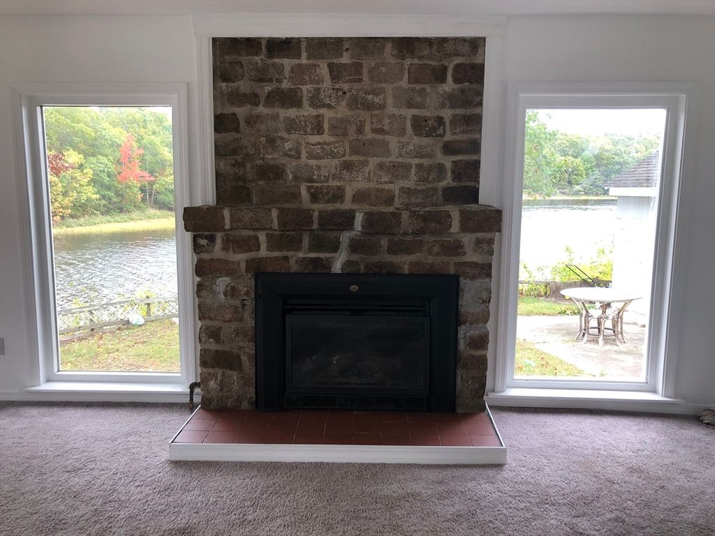 Fireplace, Interior, Stone Walls
