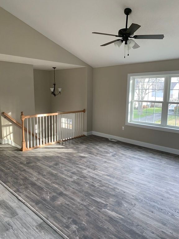 Chandelier, Empty room, Interior, Wood Texture Flooring