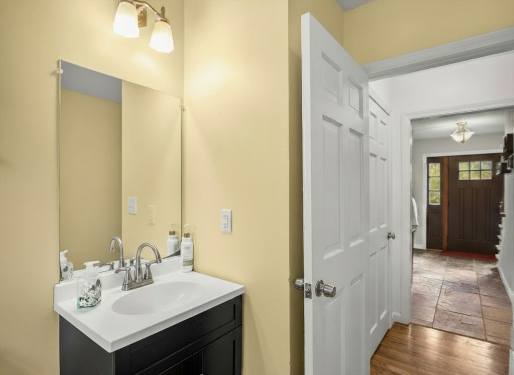 Bathroom, Interior, Wood Texture Flooring