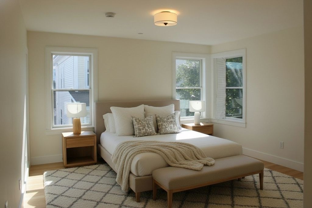 Bedroom, Interior, Wood Texture Flooring