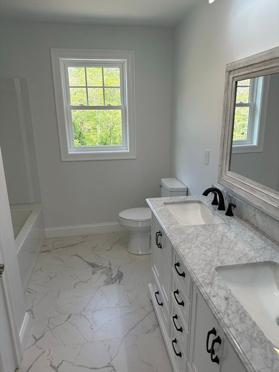 Bathroom, Dual Sink Vanities, Interior, Marble