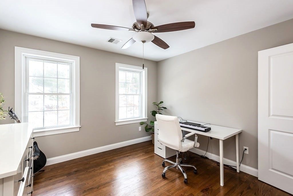 Home Office, Interior, Wood Texture Flooring